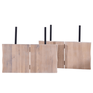 Susan/Molly/Esther - Jatkolautanen ja halkaistu (2 kpl) lankkupöytään - Valkoinen öljytty tammi