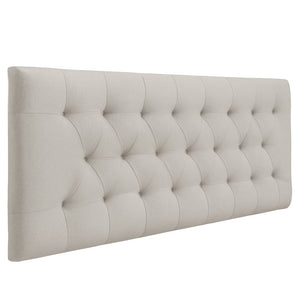 Nia sängynpääty 140x63 cm beige tekstiili