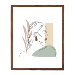 Paloma kuvakehys 40x50 cm savustettu puu