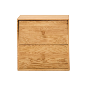 Rumi Seinähylly laatikoilla 33x20x33 cm tammi sis. seinäkiinnikkeet
