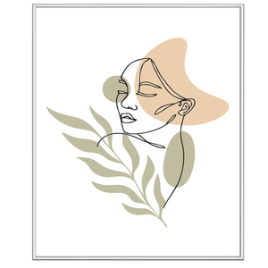 Malina kuvakehys PVC kiiltävä hopea 60x90 cm 60x90 cm