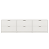 Livo-kenkäkaappi – valkoinen, 6 ovea