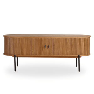 Florence jalousie TV-teline tammisilla säleillä 138x40x55 cm