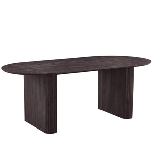 Amelia-ruokapöytä savutammen näköinen 200 x 100 cm