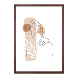 Lea kuvakehys 50x70 cm savustettua puuta