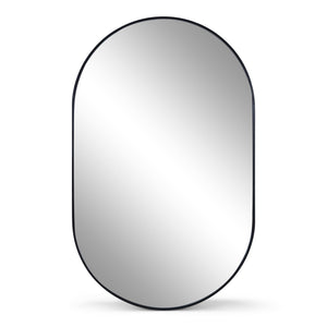 Linda soikea peili mustalla kehyksellä 50x80 cm
