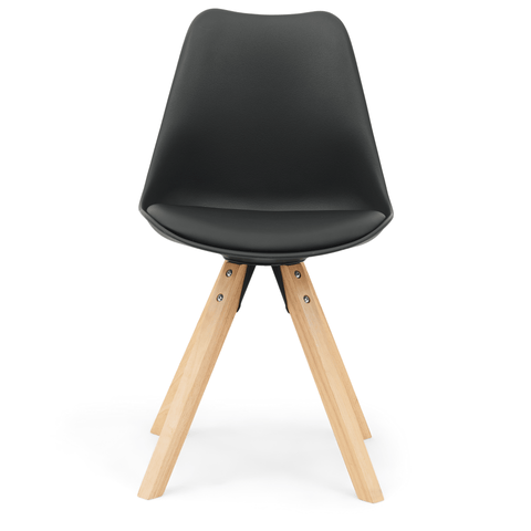 Aria ruokapöytätuoli musta puujaloilla