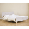 Christian seng i beige 180x200 cm inkl. sengelameller og madrasser