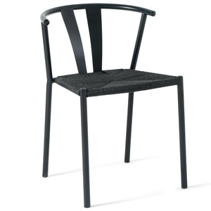 Shila ruokapöytätuoli musta mustalla pajulla