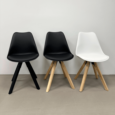 Aria ruokapöytätuoli musta puujaloilla