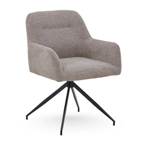 Ofelia ruokapöytätuoli - hiekka 360 asteen kääntötoiminnolla varustettuna