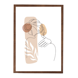 Paloma kuvakehys 50x70 cm savustettu puu