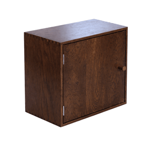 Rumi Seinähylly ovella ja hyllyllä 33x20x33 cm savutammi sis. seinäkiinnikkeen