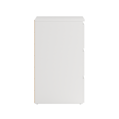 Maise lipasto 70x138x41 cm, 6 laatikkoa, valkoinen