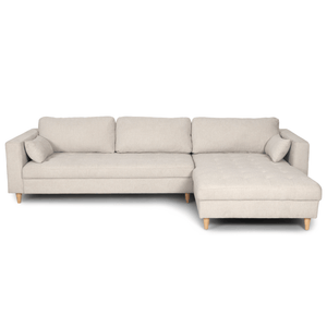 Brandy - Oikea- ja vasenkätinen käännettävä sohvasohva beige - L: 290 x S: 96 x K: 80 cm