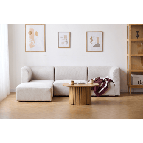 Emilia oikealle ja vasemmalle suunnattu moduuli beige L: 79 X D: 79 X K: 72 cm