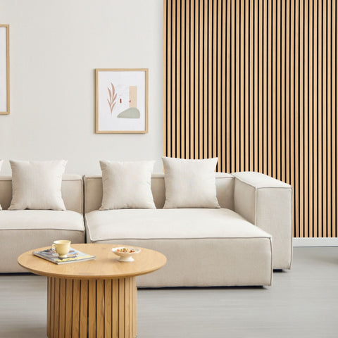 Tammiviilusta valmistettu akustiikkalevy 2600x520x18 mm