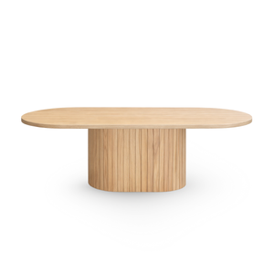 Bobby - Soikea sohvapöytä 120x55x45 cm Tammi