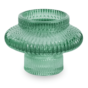 Nala lasinen kynttilänjalka vihreä 6 cm