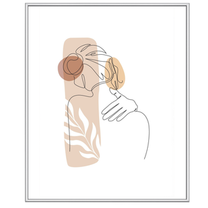 Malina kuvakehys PVC kiiltävä hopea 50x70 cm 50x70 cm