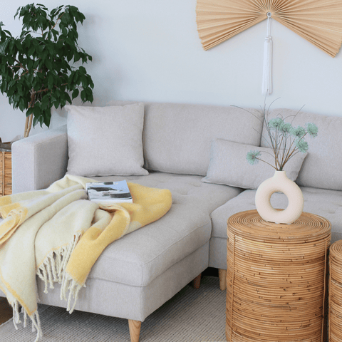 Brandy - Oikea- ja vasenkätinen käännettävä sohvasohva beige - L: 290 x S: 96 x K: 80 cm