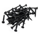 Asennusruuvit/paneeliruuvit akustiikkalevyille, musta, 4,2x30 mm, 50 kpl.