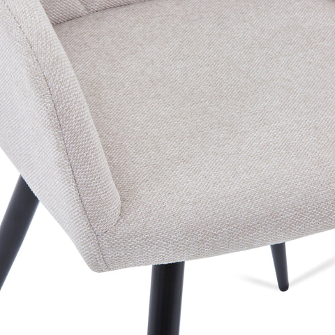 Carlo-ruokapöytätuoli – beige, verhoiltu, 360 asteen kääntötoiminto