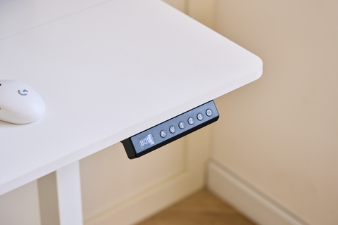 Damian korkeussäädettävä pöytä 120x60 cm valkoinen