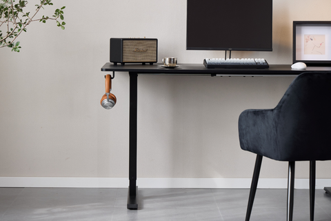 Damian korkeussäädettävä pöytä 120x60 cm, musta