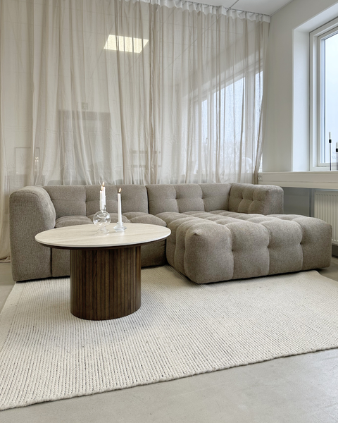 Poppy chaise longue kupla sohva hiekka - vasemmalle päin katsottuna