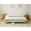 Premium-kontinentaalinen sänky, beige, 180x200 cm, 7 cm:n paksuisella muistivaahtopatjalla, kromatut jalat mukana
