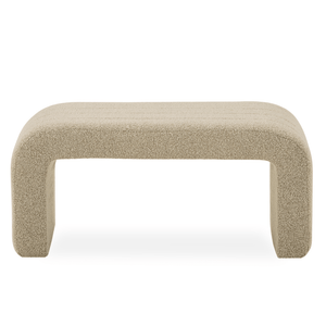 Lianna penkki beigeä bouclea 95x40x44 cm