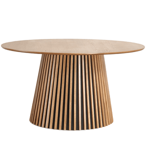 Lewis - Pyöreä ruokapöytä tammiviilua Ø140 cm