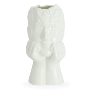 Asti keraaminen maljakko valkoinen 19,8 cm