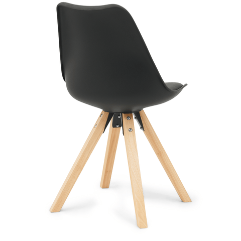 Aria ruokapöytätuoli musta puujaloilla