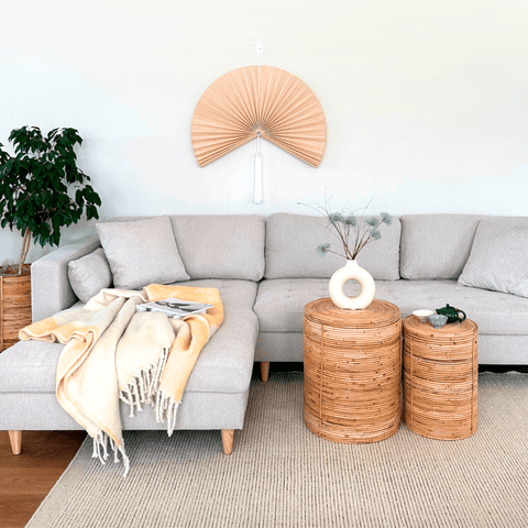 Brandy - Oikea- ja vasenkätinen käännettävä sohvasohva beige - L: 290 x S: 96 x K: 80 cm