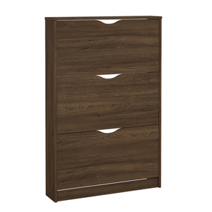 Livo kenkäkaappi, jossa 3 ovea, savutammi lookia