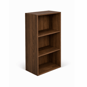 Rumi Seinähylly kolmella lokerolla 33x20x66 cm savutammi sis. seinäkiinnikkeet