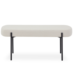 Helena penkki valkoista bouclea 100x36x43 cm