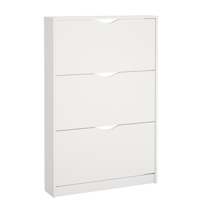 Livo kenkäkaappi, jossa 3 ovea, valkoinen