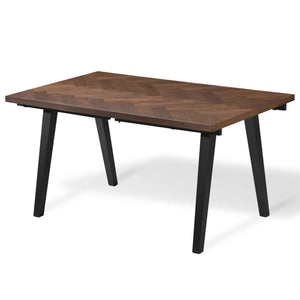 Madelina kalanruotopöytä 150x90 cm - Lakattu tammiviilu, savutammi