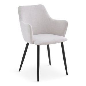 Isabella - ruokapöydän tuolit beige tekstiili