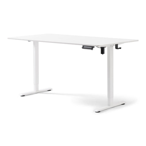 Damian korkeussäädettävä pöytä 160x80 cm valkoinen