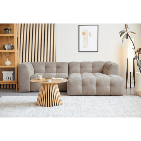 Poppy chaise longue kupla sohva hiekka - vasemmalle päin katsottuna